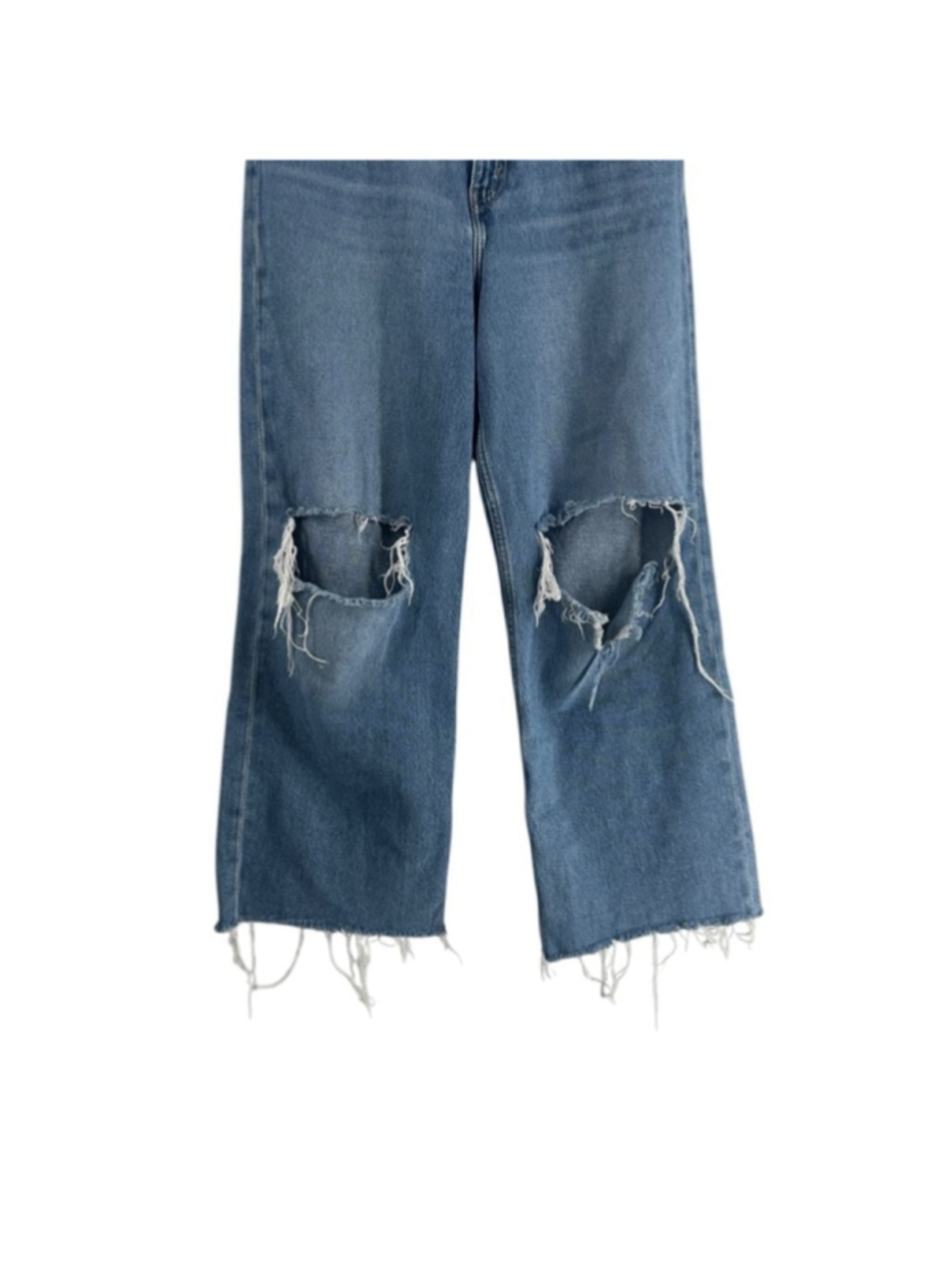 Levi's jeans Premium High Loose Jeans ripped knees distressed y2k 90's frayed 28 - Picture 5 of 11